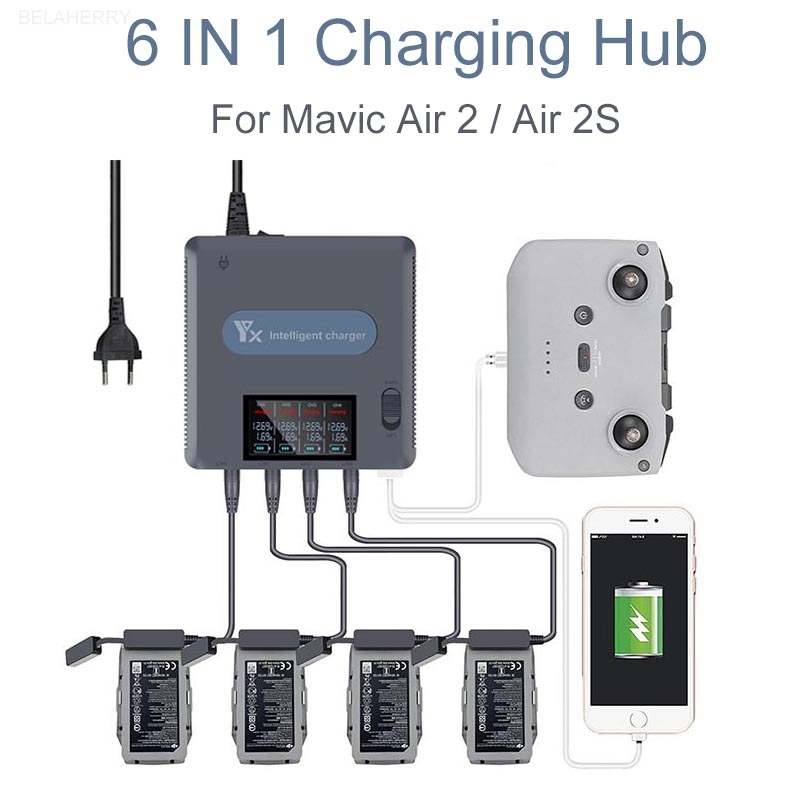 6 in 1 Digital display Battery - Drone Power Bank ulasan dan harga