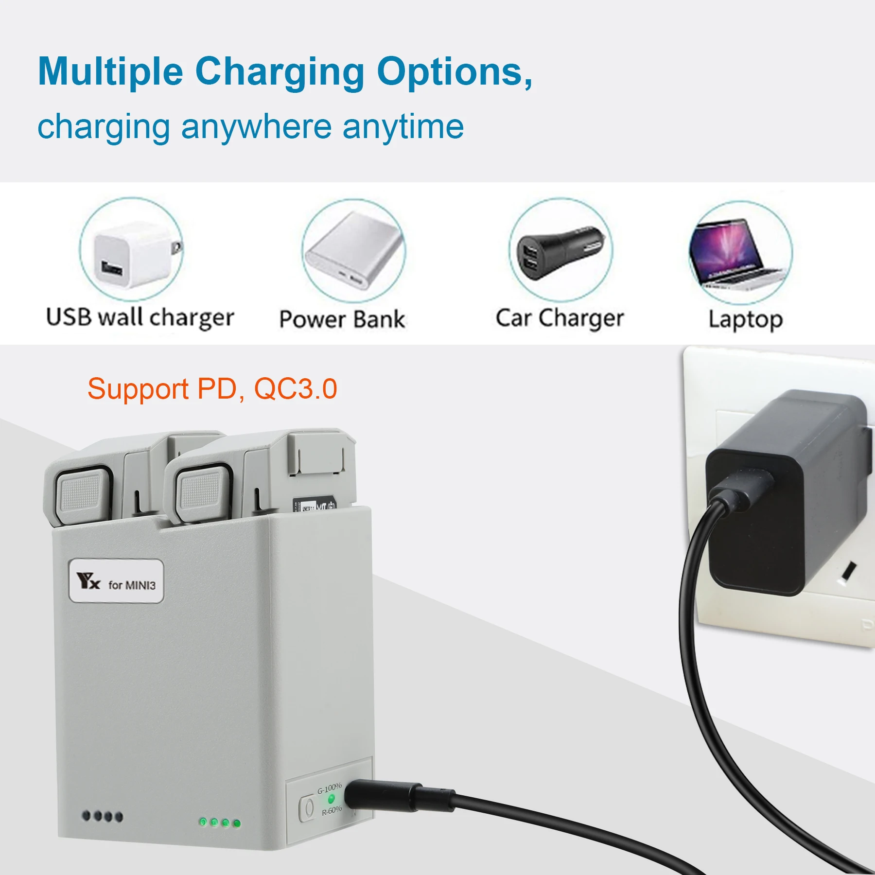 Charger Hub for DJI Mini 4 Pro - Drone Power Bank ulasan dan harga