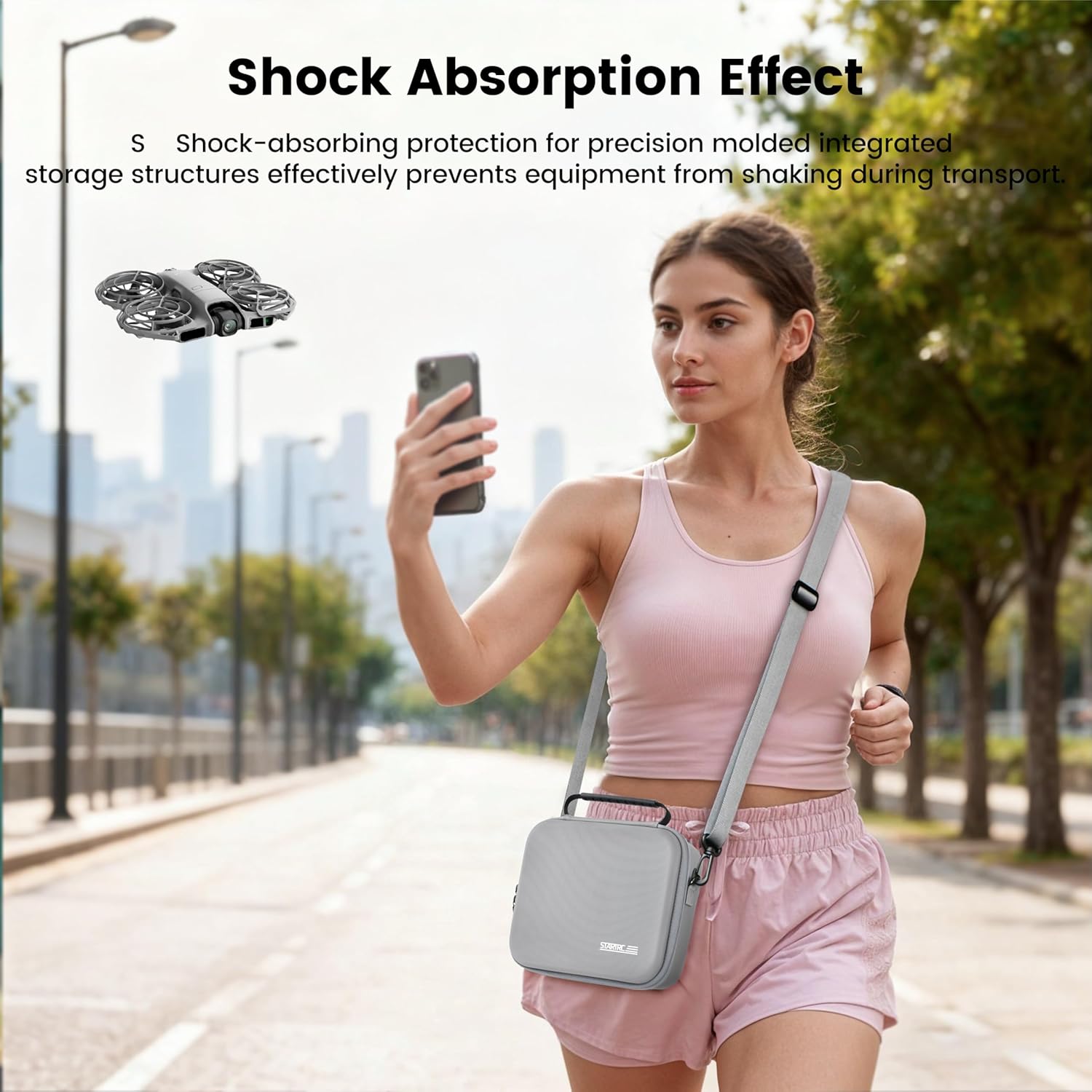 STARTRC Neo 2 Portable PU Shou - Drone Carrying Case ulasan dan harga