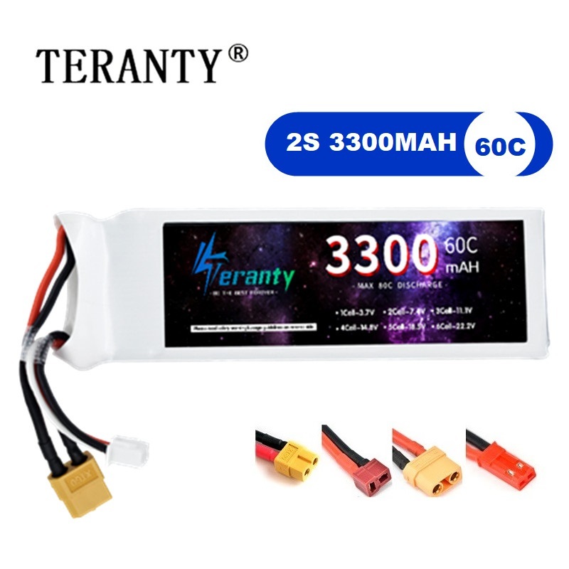 2S 7.4V LiPo Battery 3300mAh 6 - Drone Battery Adapter ulasan dan harga