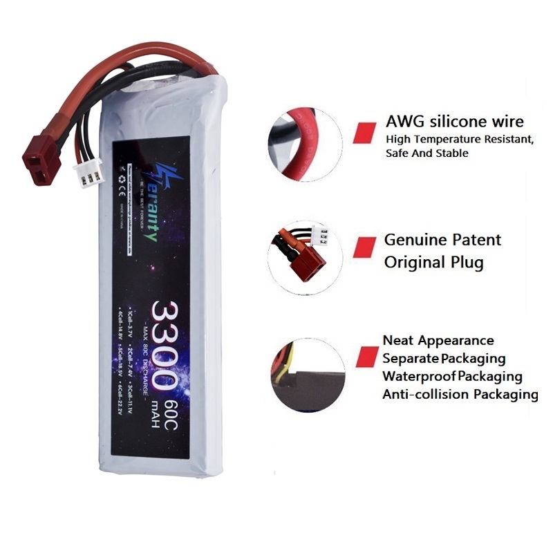2S 7.4V LiPo Battery 3300mAh 6 - Drone Battery Adapter ulasan dan harga