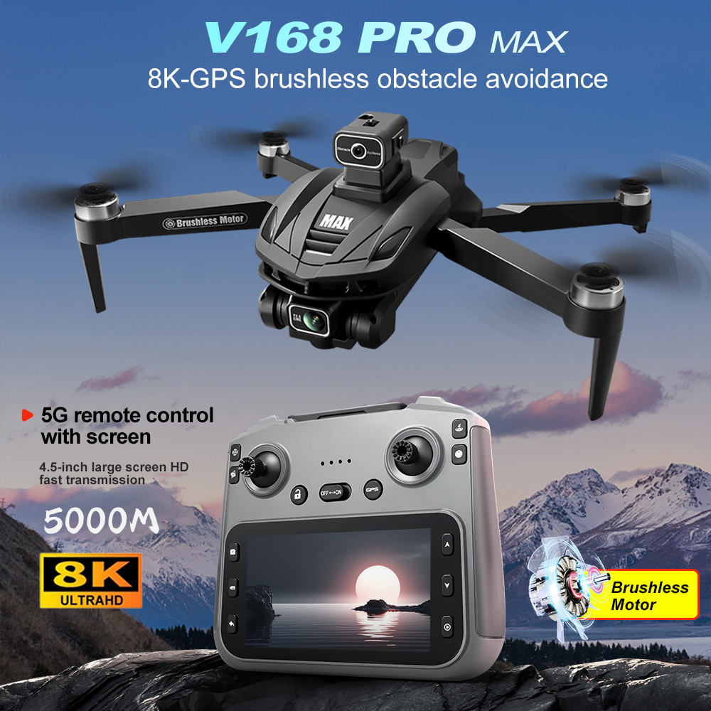 V168 PRO Max GPS Drone 8K Prof - Drone Power Bank ulasan dan harga