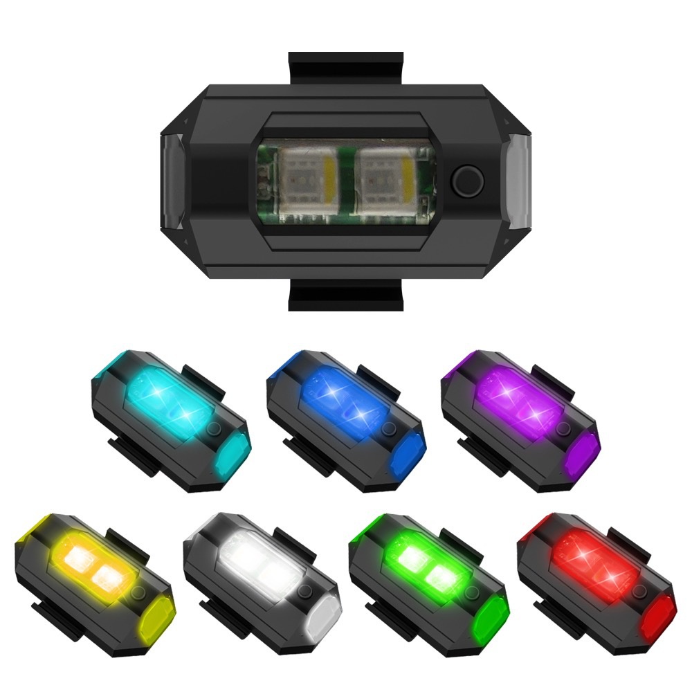 1PC 7 Color Mini USB Charging  - Drone Beacon Light ulasan dan harga